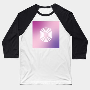 Letter O in Pink Baseball T-Shirt